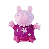 Simba 109261016 - Peppa Pig Gute Nacht Plüsch, 2in1 mit Schlaflied und Schlummerlicht, automatische Zeitabschaltung, 25cm, für Kinder ab den ersten Lebensmonaten